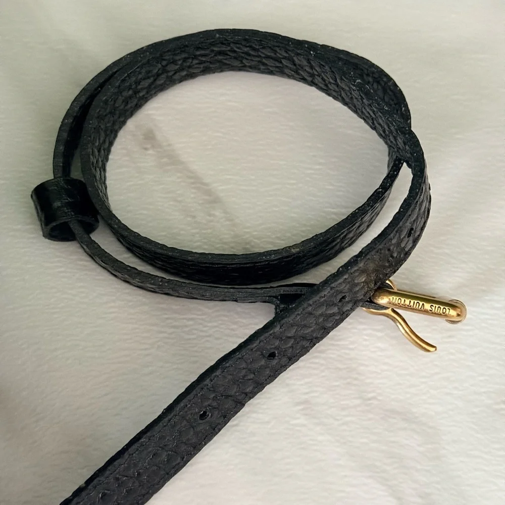 Louis Vuitton Black Denim Shoulder or Crossbody Bag Authentic - Picture 13 of 13
